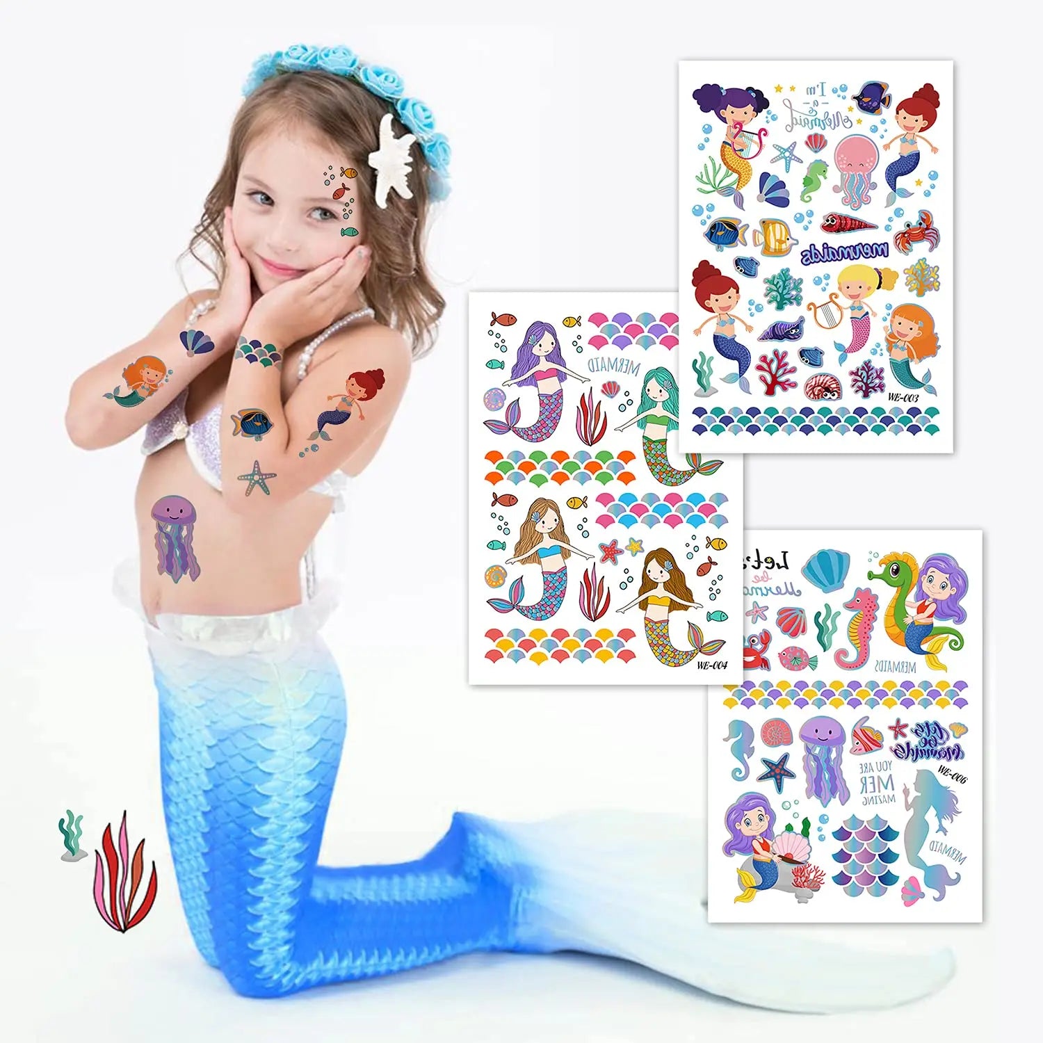 Wholesale Customized Full Color Fashion Customized Gold Tattoo Stickers Metal Temporary Tattoo Stickers