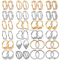 Evorte 2023 Gold Nose Hoop Ring Women Children's Stainless Steel High Quality Septum Clicker Ring Piercing Jewelry Wedding