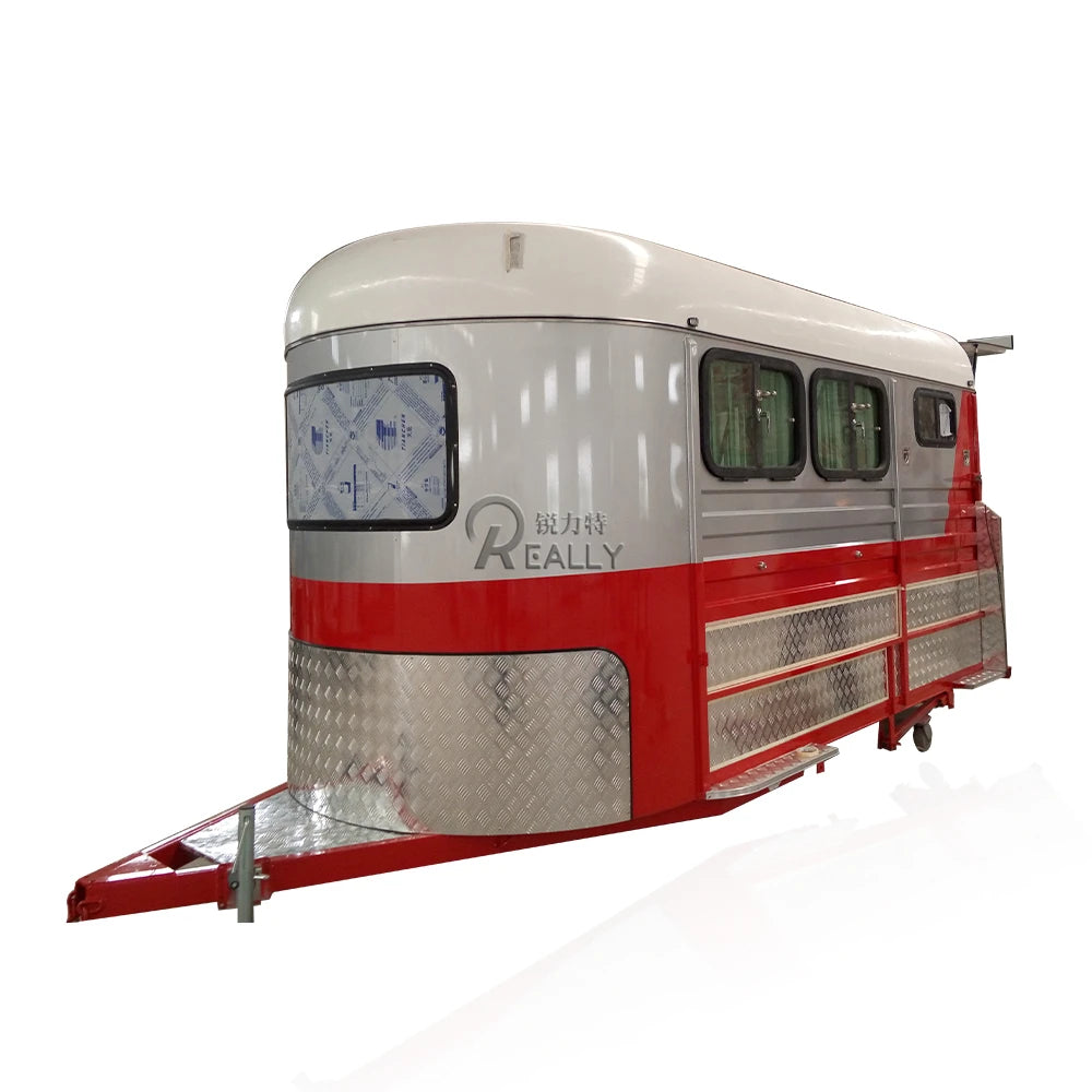 2025 Customized Deluxe Chinese Horse Trailer Australian Standard 3 Horses Transportation Trailers