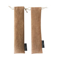 Custom Label Eco-Friendly 7x29cm Drawstring Jute Linen Chopsticks Pouches Straw Bags