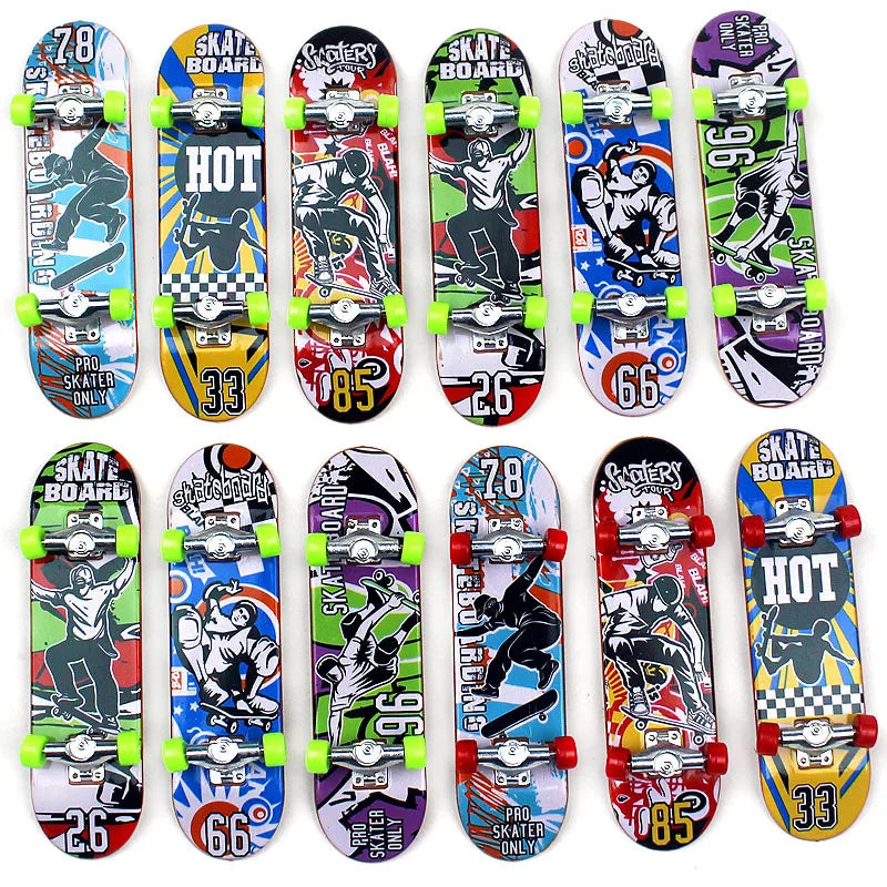 New Fidget Toys Games Fingerboard Skateboard Plastic Mini Finger Boards Skate Truck Finger Skateboard for Kid Toy Popular Set