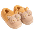 Cat's Paw Ear Women's Thick Soles Autumn and Winter 2022 New Full Heel Anti-skid Animal Plush Slippers