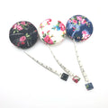 Promotional Floral Fabric Round Body Tape Measure Cute Delicate Mini Sewing Cloth Tailor Custom Measuring Tape