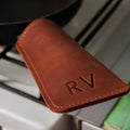 Custom Genuine Leather Handle Cover Cast Iron Pot Holder Skillet Handle Sleeve Leather Cast Iron Skillet Pans