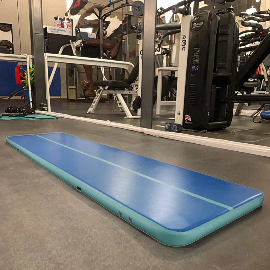 Inflatable PVC Air Track Tumbling Mattress for Gymnastics Taekwondo Martial Arts-5m Length 10mm Thickness Custom Logo ISO/CE