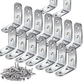 WELLTOP Stainless Steel 40mmx40mm 90 Degree Right Angle L Shaped Corner Bracket Fastener Model VT-13.025