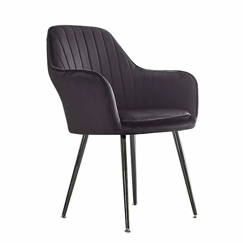 Nordic Wrought Iron U-shaped Tufted Ball Chair for Living Room & Home Office Use Easy Assembly