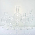 Modern Hand Blown Bud Vases Transparent Mini Glass Flowers Vase for Wedding Home Decor