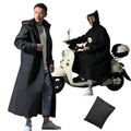 Motorcycle Raincoat Women/Men Zipper Hooded EVA Plastic for Long Style Hiking Rainwear Riding