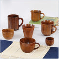 Japanese Style Wood Custom Logo Personalized Coffee Mug