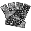 Professional DIY Design Stainless Steel Nail Art Stamping Plates Kit with Flower Designs Professional Salon Use Variety Styles
