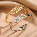 Fashion Life of Tree Charm Bangle & Bracelet High Quality Stainless Steel Bangle Women Bracelets Jewelry