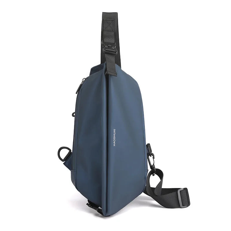 Leisure Fashion Outdoor Trend Chest Bag Waterproof Large-Capacity Newly Black Mens Waist Sling Bag