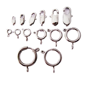 Custom Lobster Clasp Holder Paperclip Chain Hot Sale Stainless Steel Jewelry Findings Connecters Spring Ring Clasp Original Colo