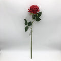 New Arrival C-1404 Artificial Silk Single Stem Rose Flower for Home Wedding Decoration