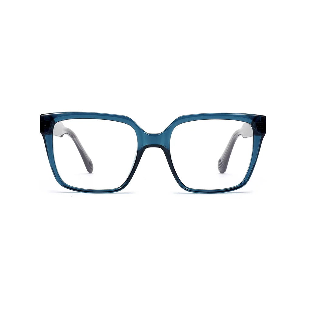 Injection Molded Sheet Metal Thick Frame Slanted Biking Sunglasses Handmade Acetate