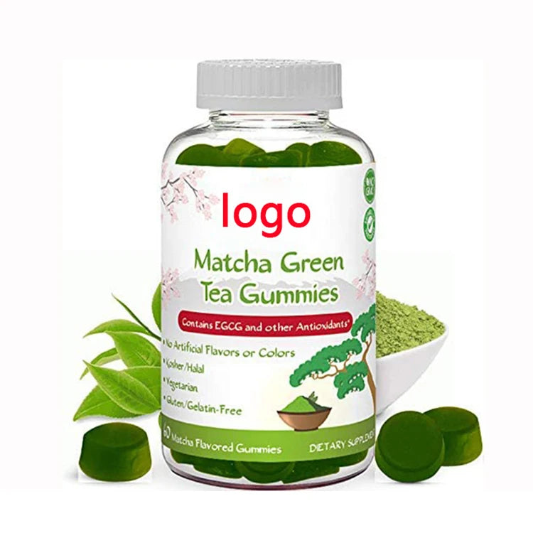 Private Label Sugar Free Korea Promote Digestion Health Extract Loose Bear Vitamin Candy Matcha Green Tea Gummies