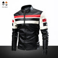 Men's Leather Jacket New Pu Jacket Motorcycle Clothing Padded Winter Jacket Men