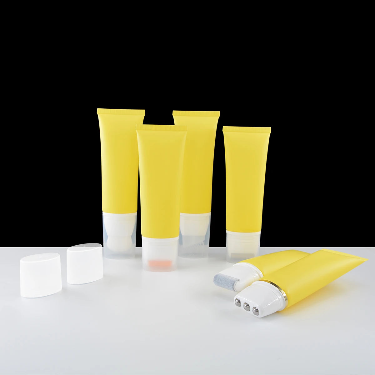 Customized Empty Plastic PE Hand Cream Facial Cleanser Lotion Eye Cream Multi-function Ball Soft Cosmetics Packaging Tube