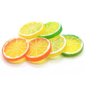 3D Plastic Lemon Lime Slices 50mm Large Size Simulation Fruit Orange Figurine for DIY Home Party Decor Earring Jewelry