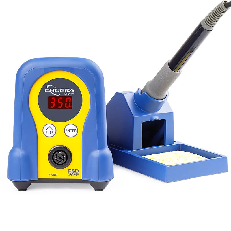 Chuera 888D 70W Digital Display Soldering Station 200-480Â°C Adjustable Constant ESD 110v 240v Soldering Iron