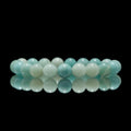 Wholesale Natural Blue Amazonite Stone Bracelet Healing Crystal Jewelry Stretchy Gemstone Beaded Bracelet