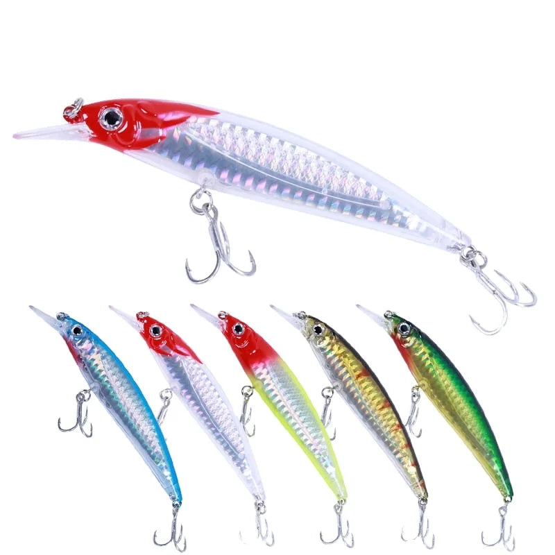 Factory Direct 14g 11.3cm Slow Sinking Hard Minnow Fishing Lures Saltwater Freshwater Trout Attracting Metal River Lake