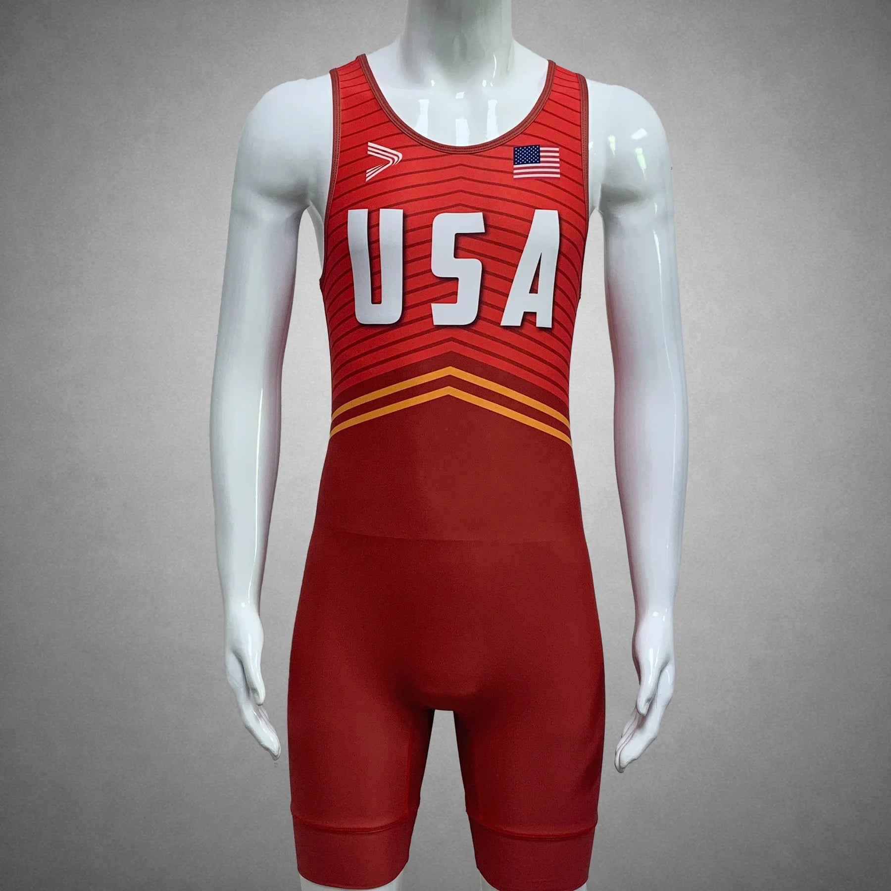 Mens American Team Singlet Wrestling Gear Tights Gym Clothes Men's Wrestling Singlets