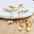 EManco 4MM/6MM/8MM Minimalist Pearl Studs Earrings for Women Elegant Fine Mother of Pearl Earrings Trendy Jewelry Wholesale