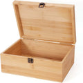 Painted Solid Wood Rectangle Storage Box Hinged Lid Front Buckle Customizable Color Custom Logo Multifunction Gift Packaging