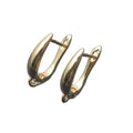 High Quality Nickel Free Non Tarnish Gold Plated Lever Back Smooth Earring Hooks Clasps Findings for Jewelry Making