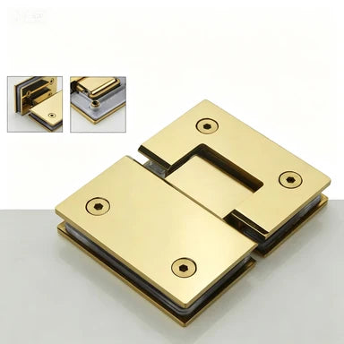 Bathroom Shower Glass Door Hinges - Stainless Steel Glass Clips - Hardware Accessories Supporting OEM and ODM Customization