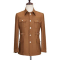 Men's Slim-Fitting Two-Piece Work Style Suit Breathable European and American Cardigan Casual Woven Style