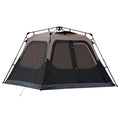 Modern Three-Season Outdoor Camping Automatic Pop-Up Tent Double Layer Ventilation Waterproof Instant Setup 60 Seconds Vestibule