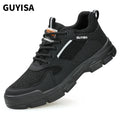 GUYISA Lightweight Steel Toe Safety Shoes Custom European Standard for Factory Use in Winter and Autumn