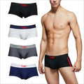 Pure Color Cotton Mid-waist U-shaped Men's Underwear High Quality Elastic Breathable Comfortable Custom logo Color