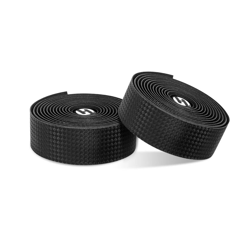 TOSEEK 3K Carbon Weave PU Leather Black Road Bike Handlebar Tape 2150mm Custom for Bicycle Accessories