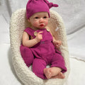Full Silicone Body 18" Lifelike Reborn Baby Soft Brown Skin Newborn Girl Doll Handmade Kids Gift African Baby Girl Sculpture Toy