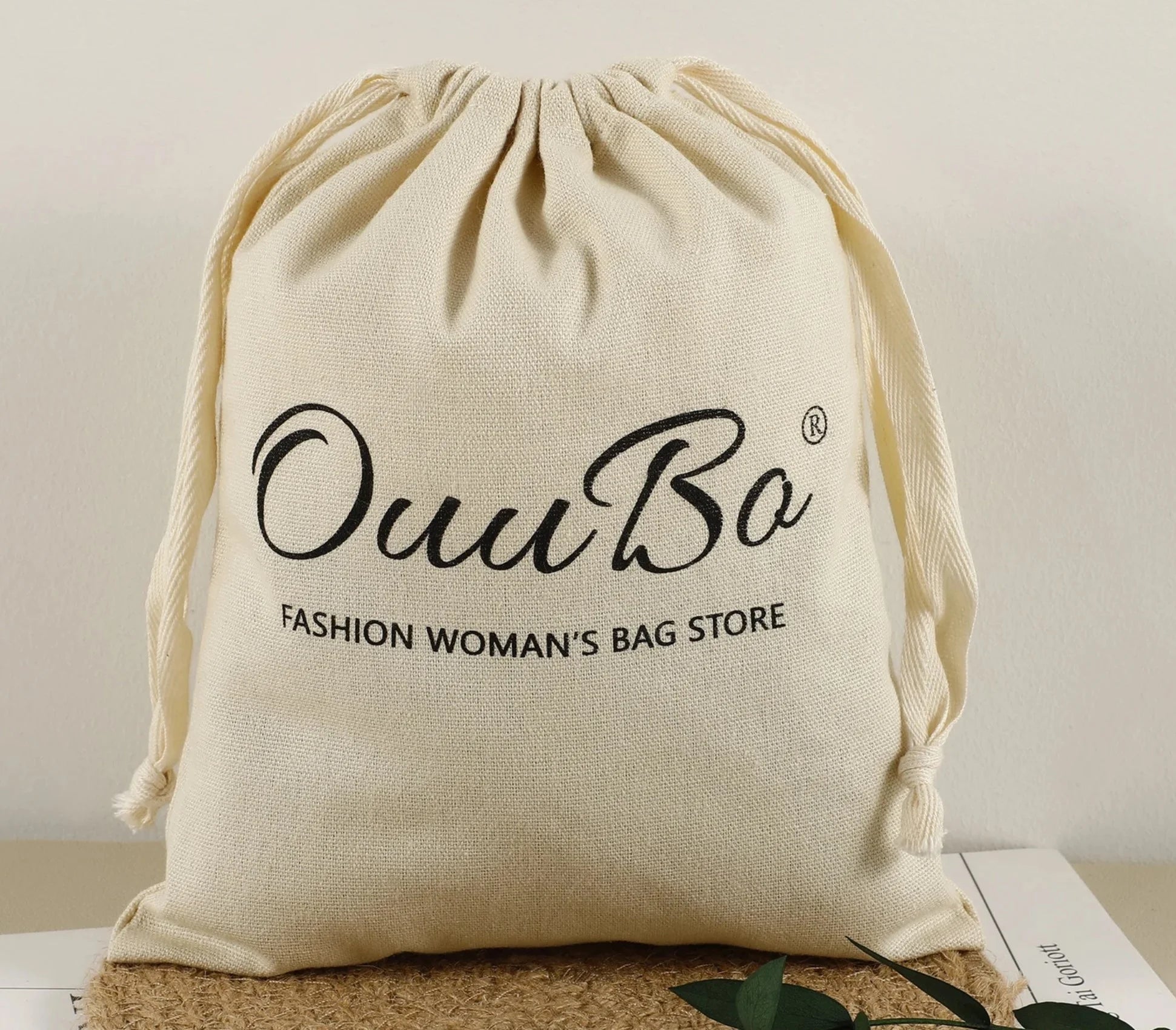 Wholesale Cotton Drawstring Pouch  Bag  Personalized 190gsm Cotton Drawstring Dust Bag Shoes Clothing Bag  With  logo Customized