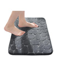 Memory Foam Bath Mat  Machine Washable Bath Cobblestone Bathroom Rugs Super Water Absorbent Rugs