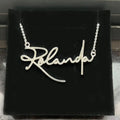 QIUHAN OEM Letter Gold Custom Name Necklace Zircon Jewelry Customized Initial Name Pendant