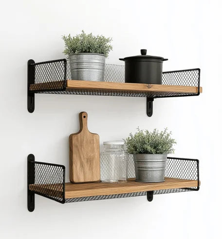 Modern Design Coat Rack Wooden with 5 Hooks 6 Hooks Wall-mounted Hanger Can Be Hung and Can Be Placed Multi-functional Shelf