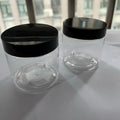Custom Available 200ml Candy Jar Cream Jar Clear Transparent PET Plastic Jars With Lids