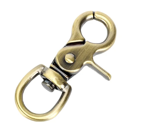 60mm Big Zinc Alloy Dog Collar Buckle Clamp Pet Key Chain Hook Metal Spring Pliers Buckle