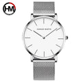 Hannah Martin Fashion New Japan Movement High Quality Mens Analog Stainless Steel Private Label  Logo Waterproof Watches for Men