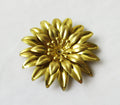 Golden Chrysanthemum 40mm Assembled Flower 4 Layers Brass Floral Finding Jewelry Making