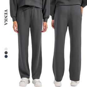 Women's Loose Waist Sweatpants Drawstring Solid Gym Fitness Sport Trousers Custom Yoga Pants for Running Workout Workout Pockets