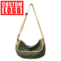 Custom logo Crossbody Bag for Students Solid Color No Print Wash Messenger Bag