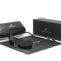 For for N7239 Men's Fashion Aluminum Rectangle Sunglasses Polarized Rimless Driving Glasses UV400 CN ZHE