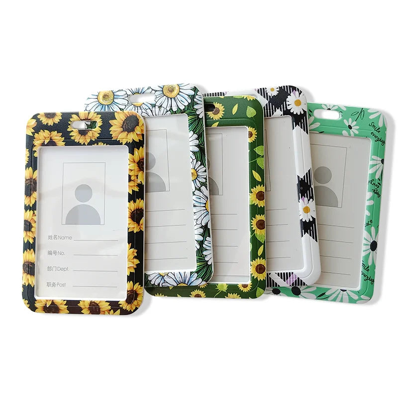Wholesale Card Holder Badge Custom Logo Plastic  ID Card Badge Holder With Key Ring